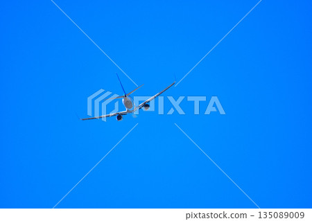 Takeoff passenger plane Takeoff passenger plane 135089009