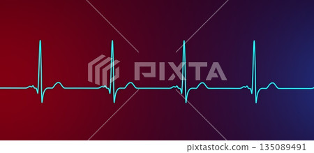 P-mitrale, 3D illustration P-mitrale, 3D illustration 135089491