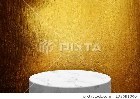 Large Red Construction Crane Against Blue Sky with White Clouds. 135091000