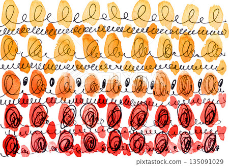 Watercolor dot pattern 26107pix7 135091029