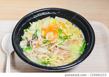 Delicious vegetable tanmen that can be heated in the microwave 135091215