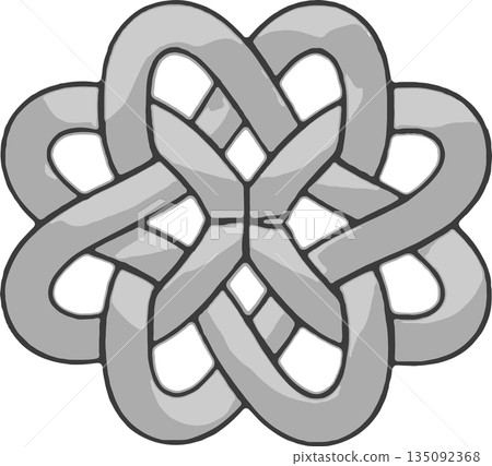 Delicate Traditional Korean Knot Art with Intricate Handmade Craftsmanship and Cultural Symbolism 135092368