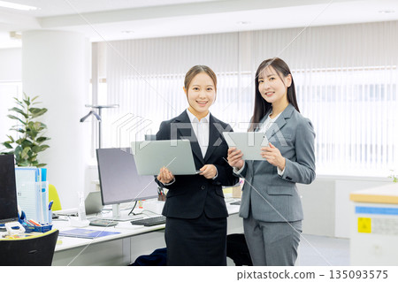 Woman working in the office 135093575