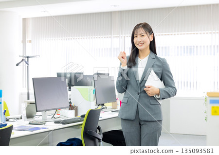Women's suits in the office Women's suits in the office 135093581