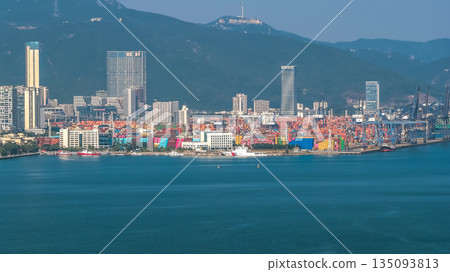 Jan 3 2026 Yantian International Container Terminal Busy Port China 135093813