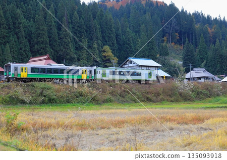 途經福島縣大沼郡奧會津/金山町的忠見線 135093918