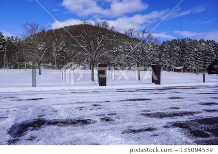 Snowy Iwamizawa Park parking lot Snowy Iwamizawa Park parking lot 135094539