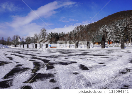 Snowy Iwamizawa Park parking lot Snowy Iwamizawa Park parking lot 135094541