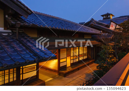 Okage Yokocho at dusk Okage Yokocho at dusk 135094623