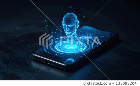 Man's hand touches a glowing blue digital tablet screen with bright light, illustrating the power of technology and energy concepts in a 3D space Man's hand touches a glowing blue digital tablet screen with bright light, illustrating the power of technology and energy concepts in a 3D space 135095204