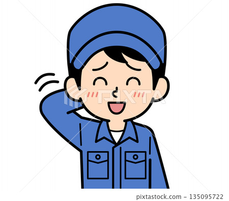 一個單純、尷尬的男工人 一個單純、尷尬的男工人 135095722