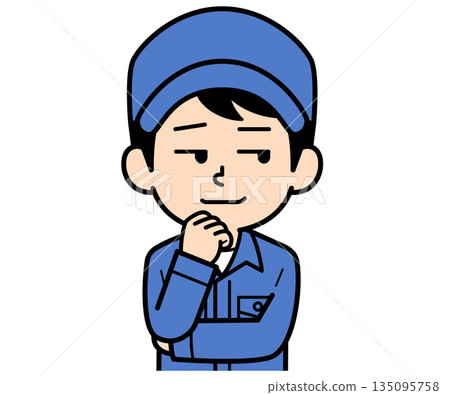 一個普通的工人無所畏懼地大笑。 135095758