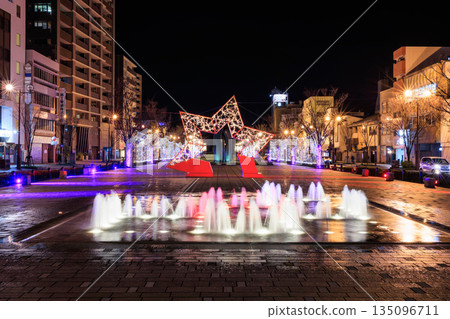 First appearance in 2025! Stargate illuminations at Minato Odori Park 135096711