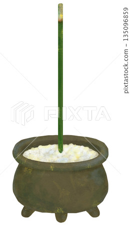 香和香爐的示意圖 135096859