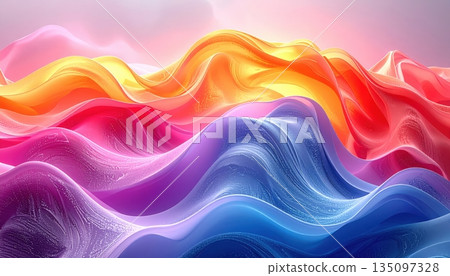 Abstract colorful wave design illustration pattern background vector art featuring a pink, blue, and purple curve with light and motion energy Abstract colorful wave design illustration pattern background vector art featuring a pink, blue, and purple curve with light and motion energy 135097328