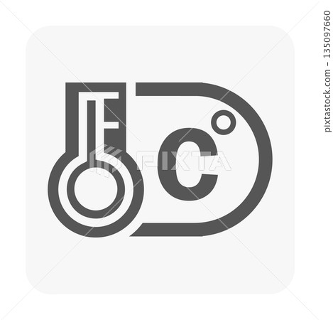 Temperature In Celsius Unit Icon 135097660