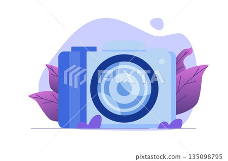 Photography courses or class, tutorials, workshops concept. Vector illustration Photography courses or class, tutorials, workshops concept. Vector illustration 135098795