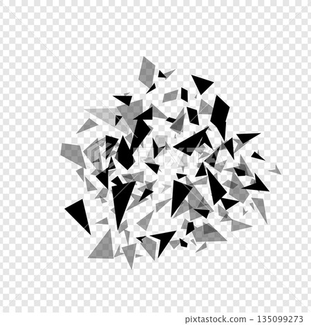 Abstract hexagons hatter burst . Geometric texture background template isolated. Vector illustration. Abstract hexagons hatter burst . Geometric texture background template isolated. Vector illustration. 135099273