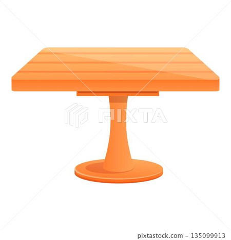 Outdoor table icon, cartoon style Outdoor table icon, cartoon style 135099913
