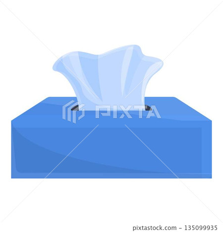 Car tissue box icon, cartoon style Car tissue box icon, cartoon style 135099935