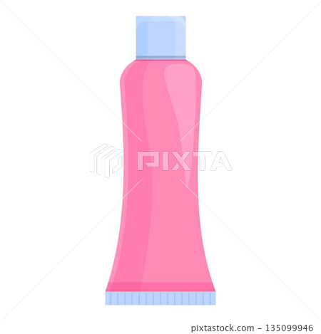 Nail tube polish icon, cartoon style Nail tube polish icon, cartoon style 135099946
