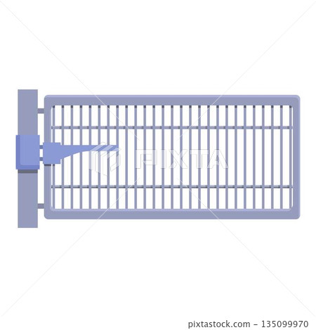 Smart gate technology icon, cartoon and flat style Smart gate technology icon, cartoon and flat style 135099970