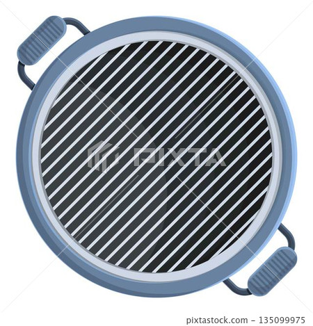 Bbq grill icon, cartoon and flat style 135099975