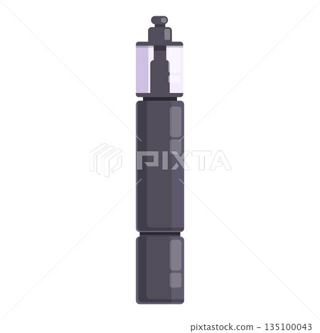 Electronic cigarette icon cartoon vector. Coil vaper 135100043