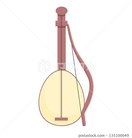 Albania musical instrument icon cartoon vector. Albanian map 135100049