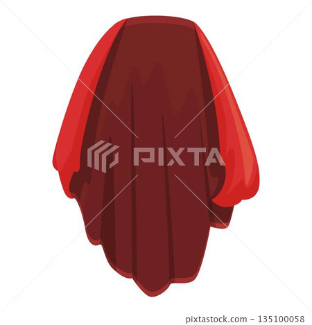 Cover cloak icon cartoon vector. Vampire hero Cover cloak icon cartoon vector. Vampire hero 135100058