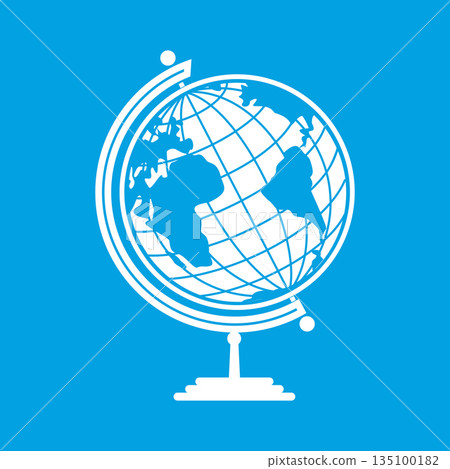White earth globe White earth globe 135100182
