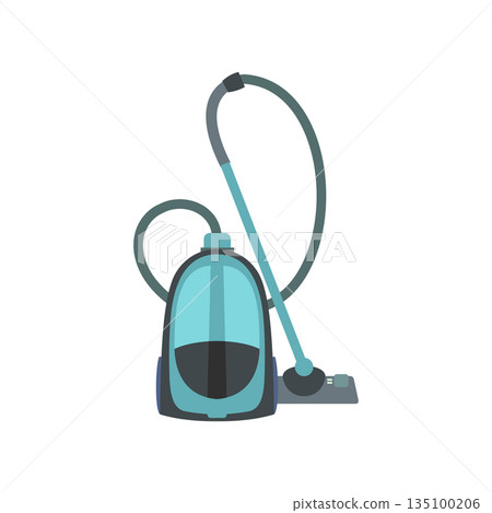 Blue vacuum cleaner flat Blue vacuum cleaner flat 135100206