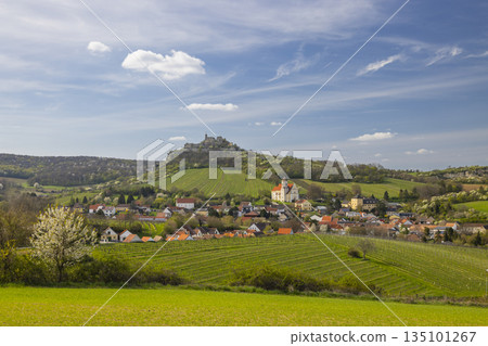 Falkenstein village and castle complex in Lower Austria 135101267