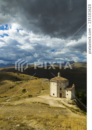 Santa Maria della Pieta sanctuary, Calascio, Abruzzo, Italy 135101628