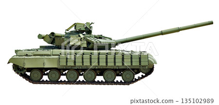 Main battle tank isolated white 135102989