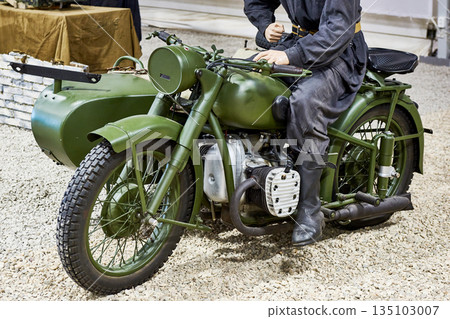 Soviet heavy motorcycle m-72 Soviet heavy motorcycle m-72 135103007