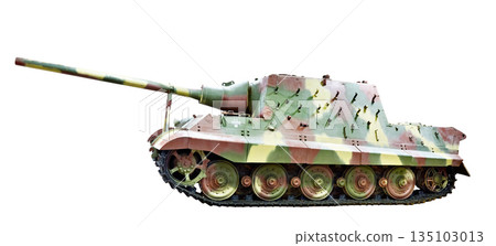 German casemate heavy tank destroyer isolated white 135103013
