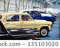 Soviet russian retro cars in museum 135103020