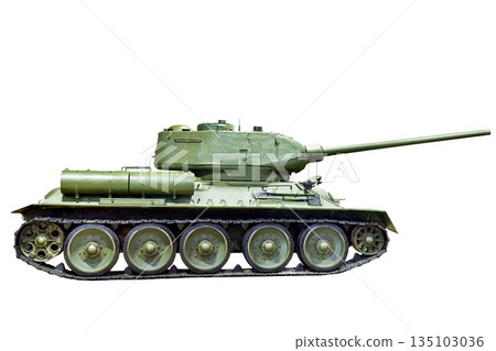 Medium tank isolated Medium tank isolated 135103036