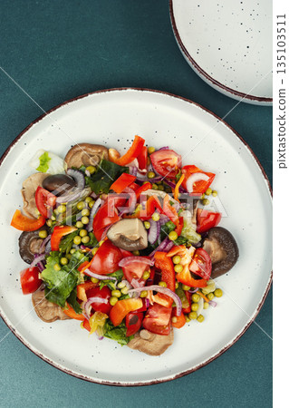 Marinated Mushroom Salad 135103511