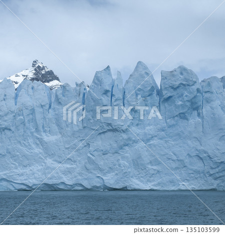 Perito Moreno Glacier, Los Glaciares National Park, Santa Cruz Province, Patagonia Argentina. Perito Moreno Glacier, Los Glaciares National Park, Santa Cruz Province, Patagonia Argentina. 135103599