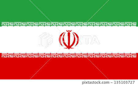 National Flag of Iran icon. Iran flag symbol. Button, banner, badge. National sign of Iran. National Flag of Iran icon. Iran flag symbol. Button, banner, badge. National sign of Iran. 135103727