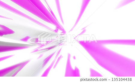Abstract white and magenta burst of light with fluid motion Abstract white and magenta burst of light with fluid motion 135104438