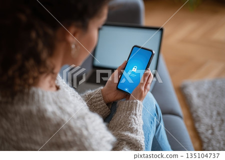Enabling two-factor authentication by an IT specialist while using a laptop in a modern office setting Enabling two-factor authentication by an IT specialist while using a laptop in a modern office setting 135104737