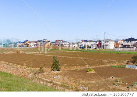 Scenery along the Motoarakawa River in Koshigaya City, Saitama Prefecture, January 2026 Scenery along the Motoarakawa River in Koshigaya City, Saitama Prefecture, January 2026 135105777