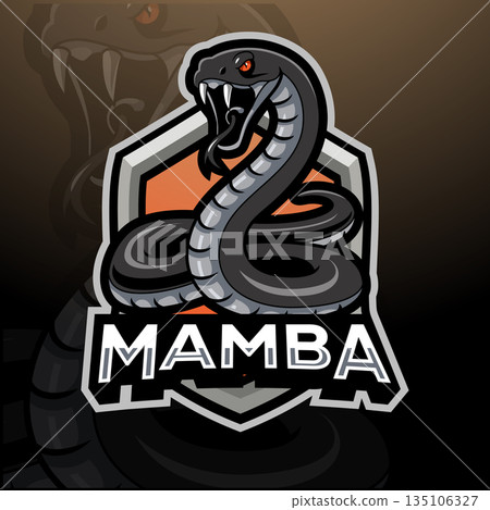black mamba snake mascot esport logo design black mamba snake mascot esport logo design 135106327