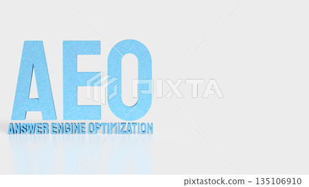 Answer Engine Optimization Concept with Modern Artificial Intelligence Search Technology 3d render. Answer Engine Optimization Concept with Modern Artificial Intelligence Search Technology 3d render. 135106910
