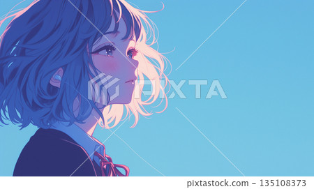 女學生的個人資料插圖 女學生的個人資料插圖 135108373