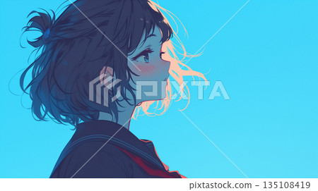 女學生的個人資料插圖 135108419