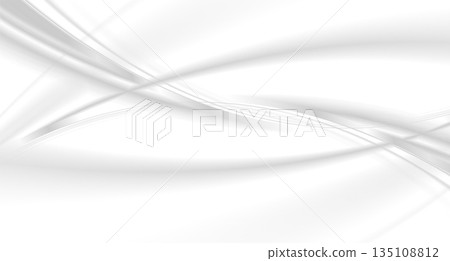 Abstract grey white smooth shiny waves blurred elegant background Abstract grey white smooth shiny waves blurred elegant background 135108812